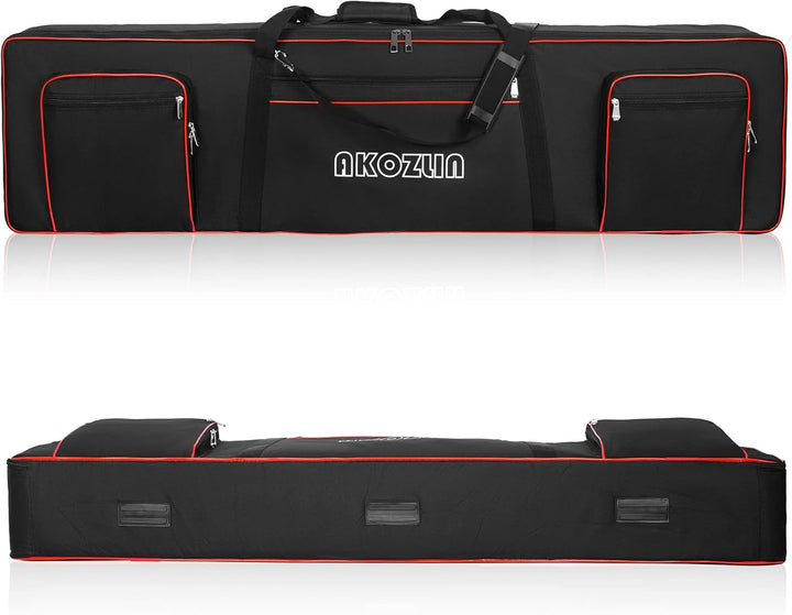 AKOZLIN 49/61/76/88 Slim/88 Key Keyboard Case Electric Piano Keyboard Bag Portable Keyboard Gig Bag
