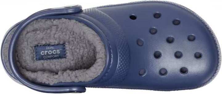 Crocs Unisex Classic Lined Clogs 37/38 EU Navy Charcoal, 37/38 EU Navy Charcoal