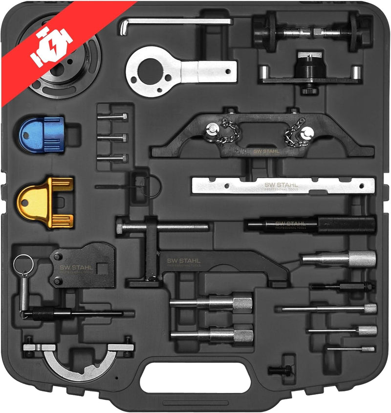 SW-Stahl 26053L Motor Einstellwerkzeug Satz I geeignet für Fahrzeuge von Opel I zum Einstellen der S