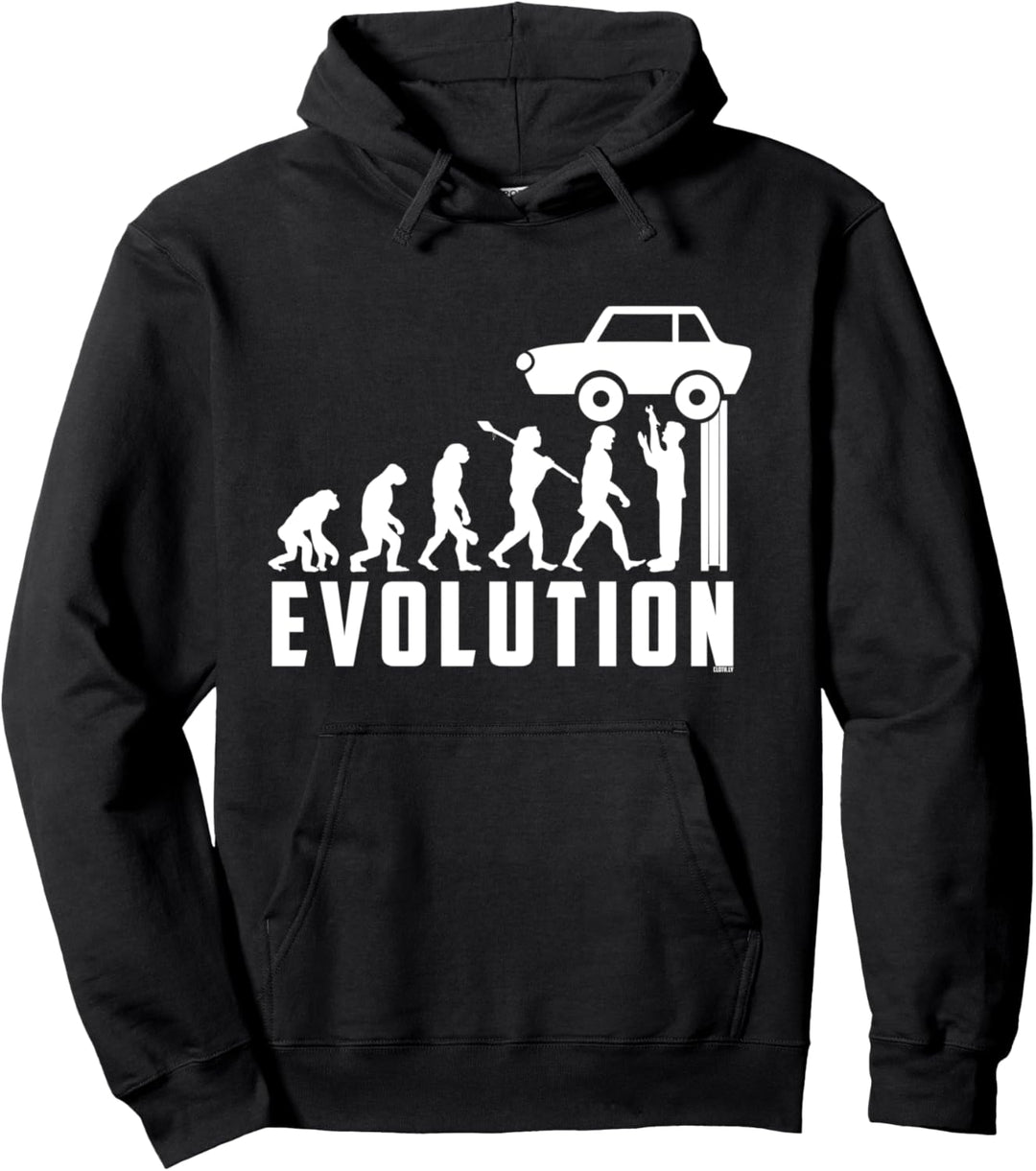 Auto Mechaniker Evolution KFZ Schrauber Auto Tuner Pullover Hoodie
