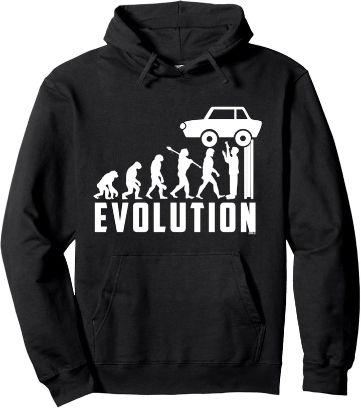 Auto Mechaniker Evolution KFZ Schrauber Auto Tuner Pullover Hoodie