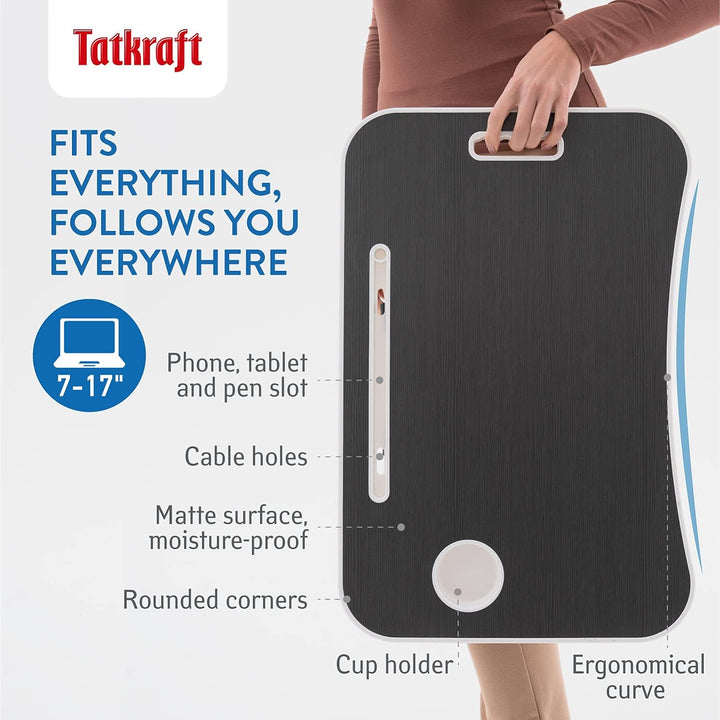 Tatkraft Casper Grosser Faltbare Betttisch und Laptoptisch, Bett Tablett mit Tassen Schlitz, Frühstü