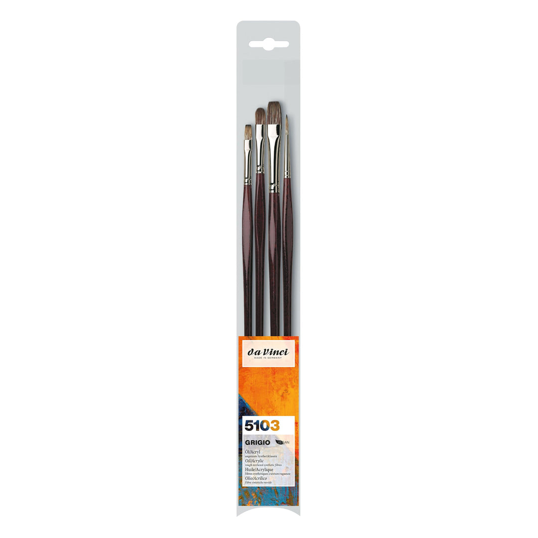 da Vinci Oil &amp; Acryl Serie 5269 College Synthetikpinsel Set, mehrere Grössen, 5 Pinsel (Serie 8730 u