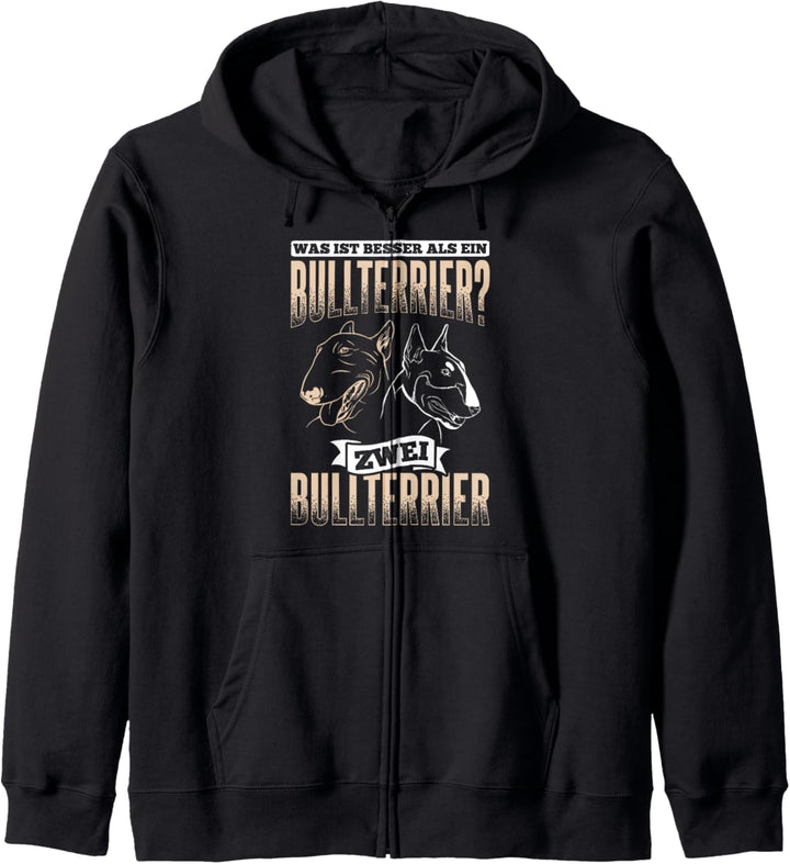 Besser Als Ein Bullterrier Zwei Hunde Mama Bullterrier Kapuzenjacke