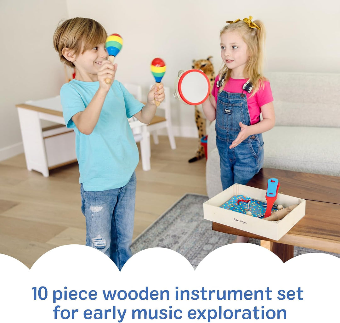 Melissa &amp; Doug Eine Band im Kasten | Musikinstrumente | Musikalisches Spielzeug für Kinder | 3+ | Ge