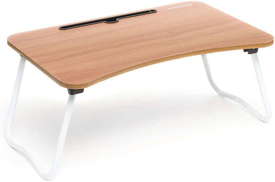 InnovaGoods MUVISK Klappbarer Beistelltisch, Metall, Braun, 60 x 27 x 40 cm