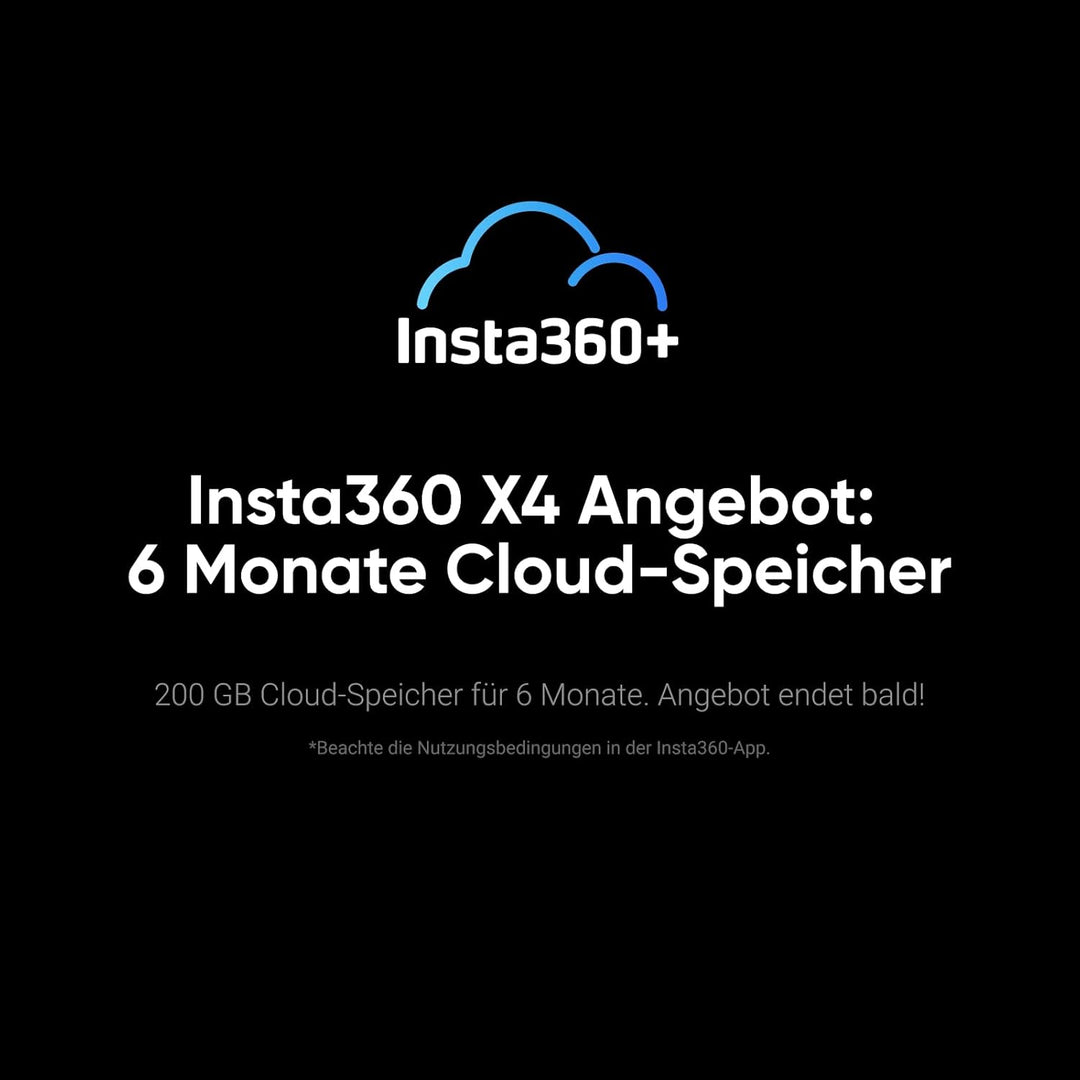 Insta360 X4 – wasserdichte 8K 360°-Action-Cam, 4K Weitwinkelvideos, Unsichtbarer Selfie-Stick Effekt