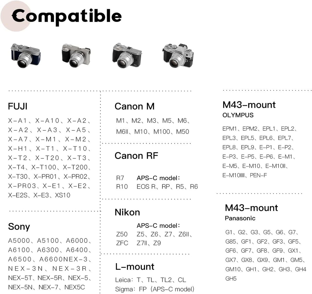 TTArtisan 35mm F1.4 APS-C Kameras Objektiv Manueller Fokus Kameraobjektiv für Canon RF-Mount (Schwar