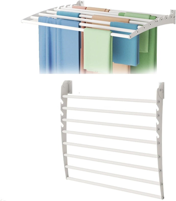 Innotic Wäscheständer Wandmontage Klappbar, Platzsparend, 60cm | Rostfrei, Wasserdicht, Wandwäschetr