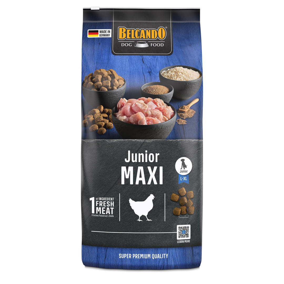 Belcando Junior Maxi [12,5 kg] Hundefutter | Trockenfutter für Junghunde grosser Rassen | Alleinfutt