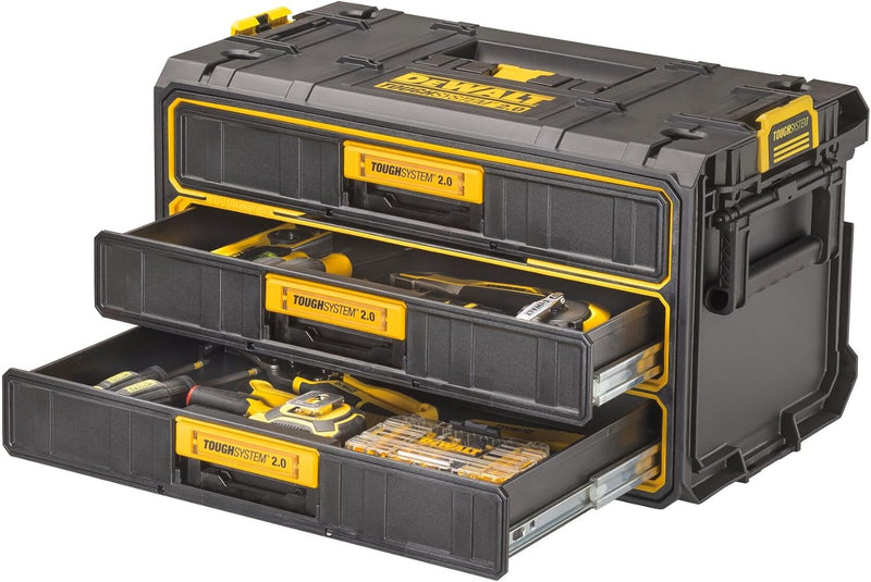 Dewalt ToughSystem 2.0 DWST08330-1 (Modul mit 3 flachen Schubfächern aus schlagfestem Kunststoff, ku