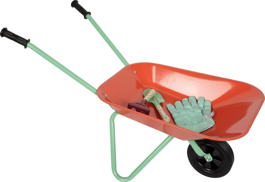 small Foot Grosses Gartenset mit Schubkarre Tiny Garden, mit verschiedenen Gartenwerkzeugen und Gart