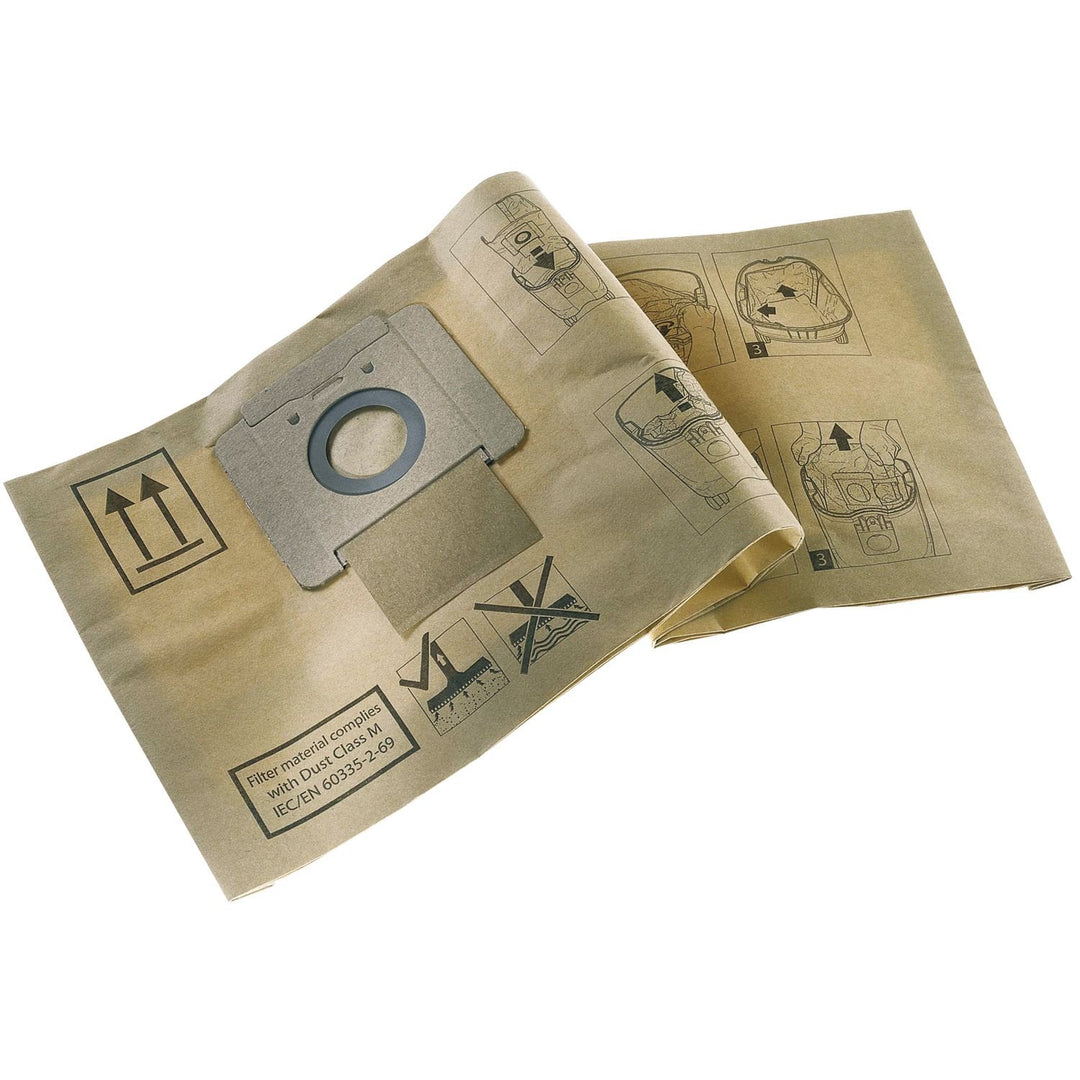 Protool 633582 Filtersäcke FB-VCP320E zu Abssauggerät 320 E,VCP 321 E-L (5 St)