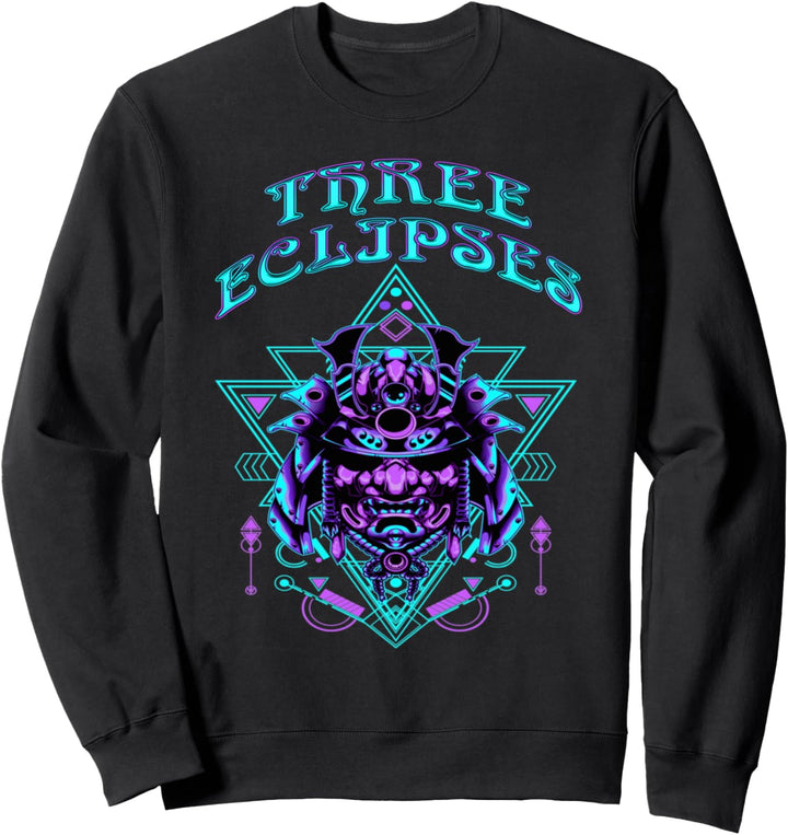 Japanische Samurai Cyborg Oni Maske Sweatshirt