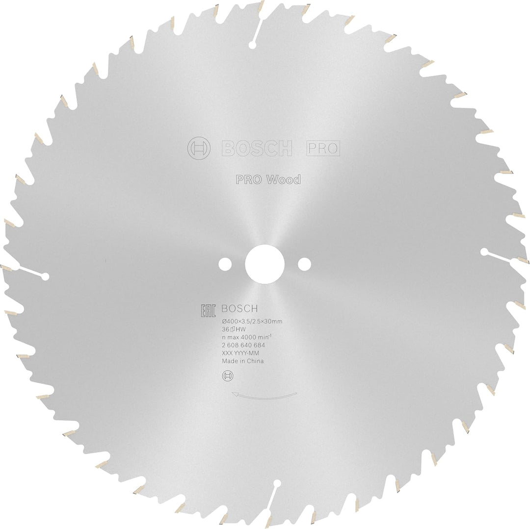Bosch Professional 1x Kreissägeblatt Speedline Wood (für Holz, Sägeblatt Ø 400 x 30 x 3,5 mm, 36 Zäh