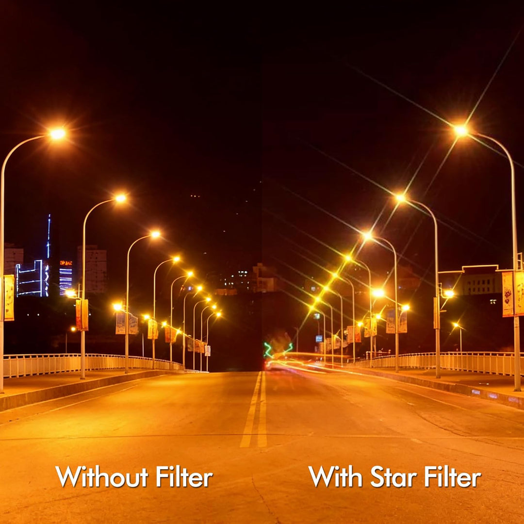 Sternfilter 6 Punkte Starburst für iPhone 17 Pro/Pro Max, Spezialeffekt Kamera Filter Handy [ERFORDE