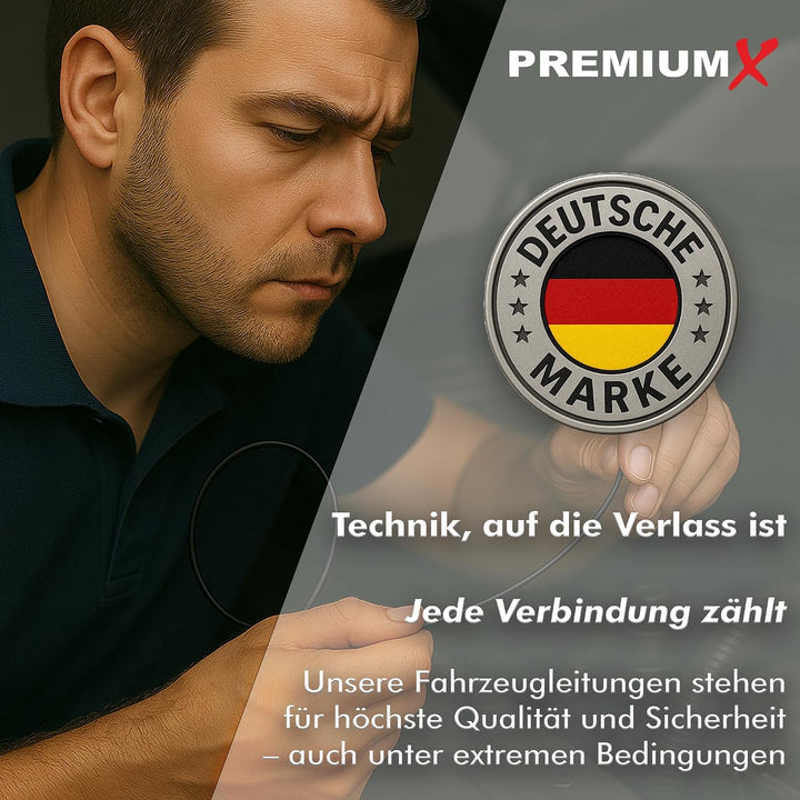 Premium X Fahrzeugleitung FLRY-B 10m 4mm² Schwarz I Flexible KFZ Kabel Litze I asymmetrisch konstrui