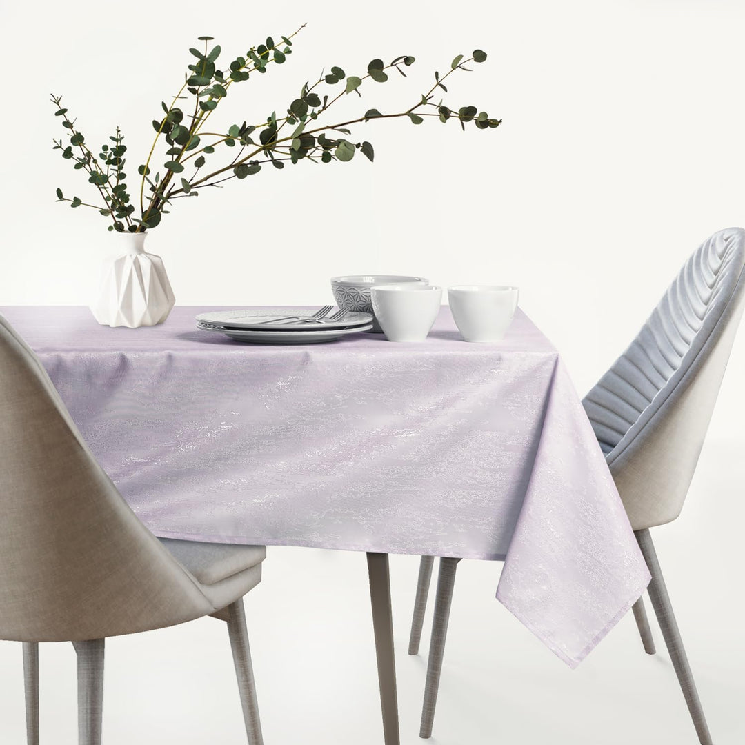 AmeliaHome Tischdecke 110x180 cm Tischtuch Tafeldecke Fleckschutz Lotuseffekt Abwaschbar Wasserabwei