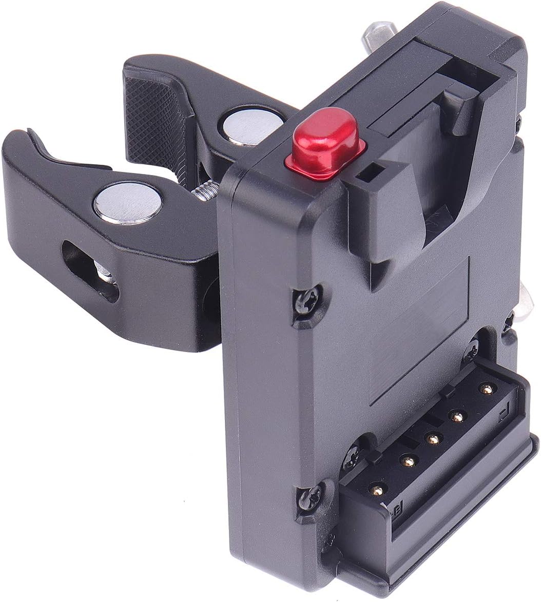 Fotga Mini Nano V-Lock V-Mount Batterie Netzteilplatten Adapter im Taschenformat mit D-Tap & Super C