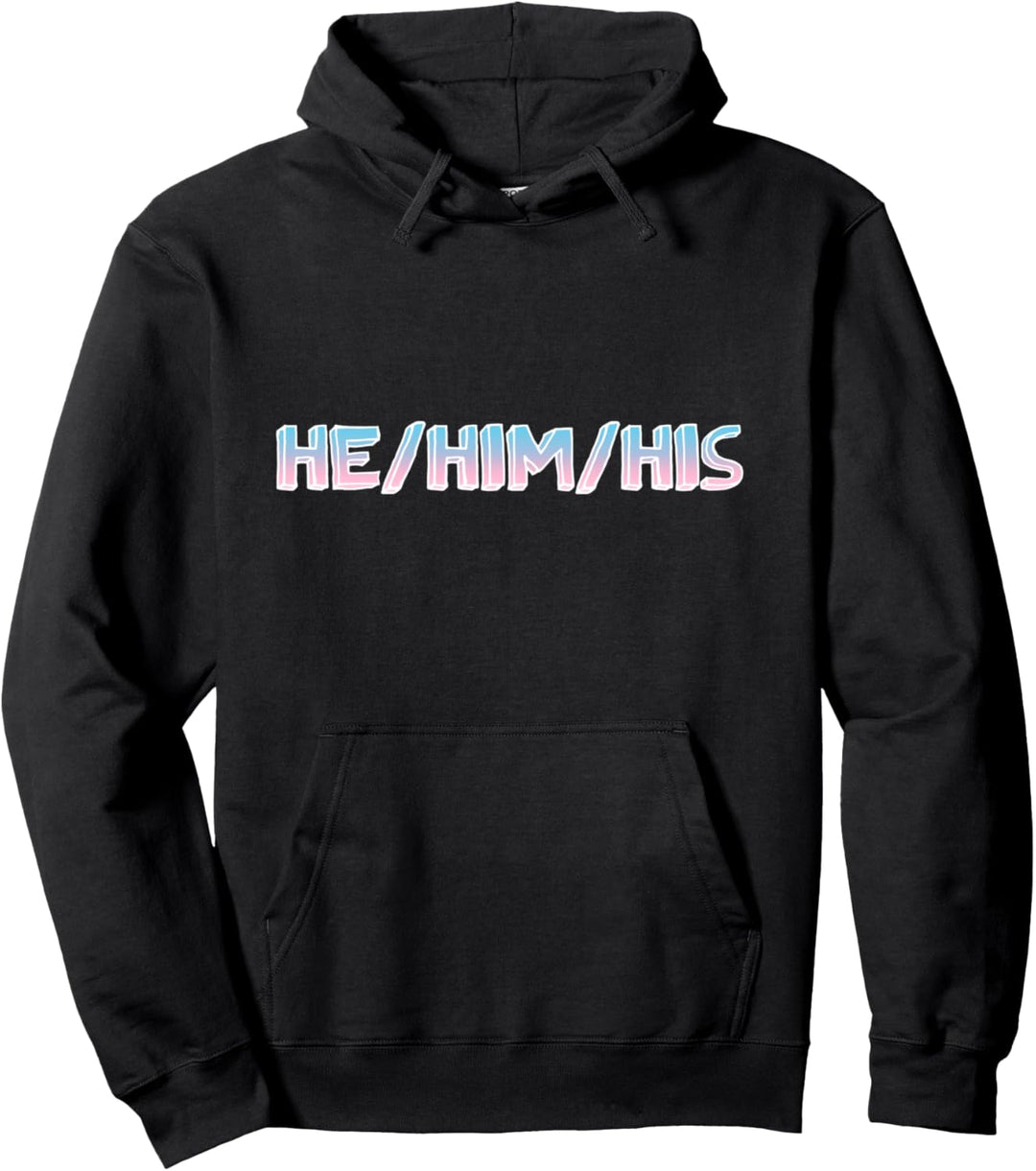 He Him His Trans Pride Transgender Pullover Hoodie