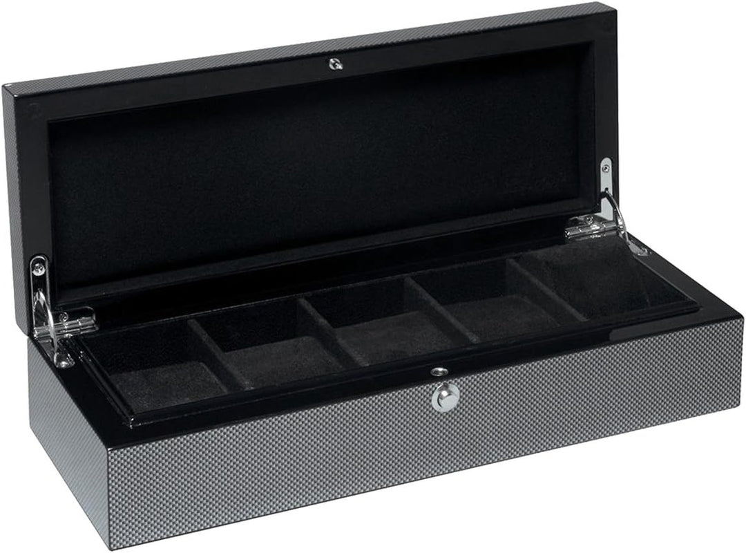Beco Uhrensammlerbox COOL CARBON 5 für 5 Uhren