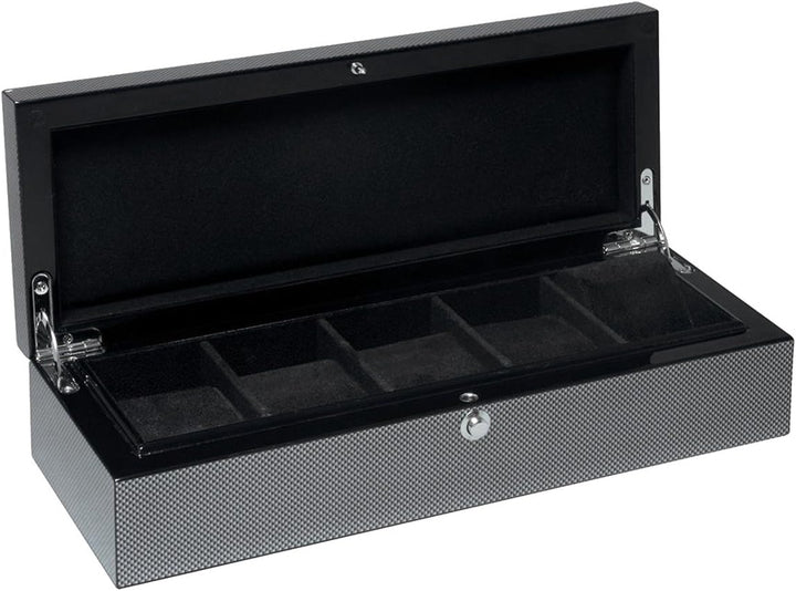 Beco Uhrensammlerbox COOL CARBON 5 für 5 Uhren