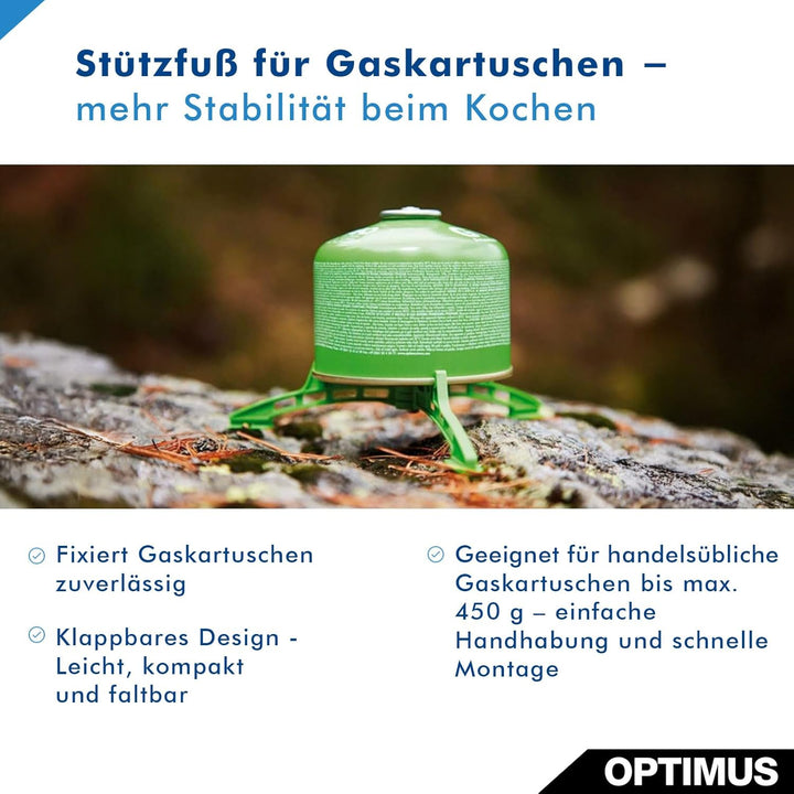 Optimus 8018910 Stützfuss Standfuss, Grün