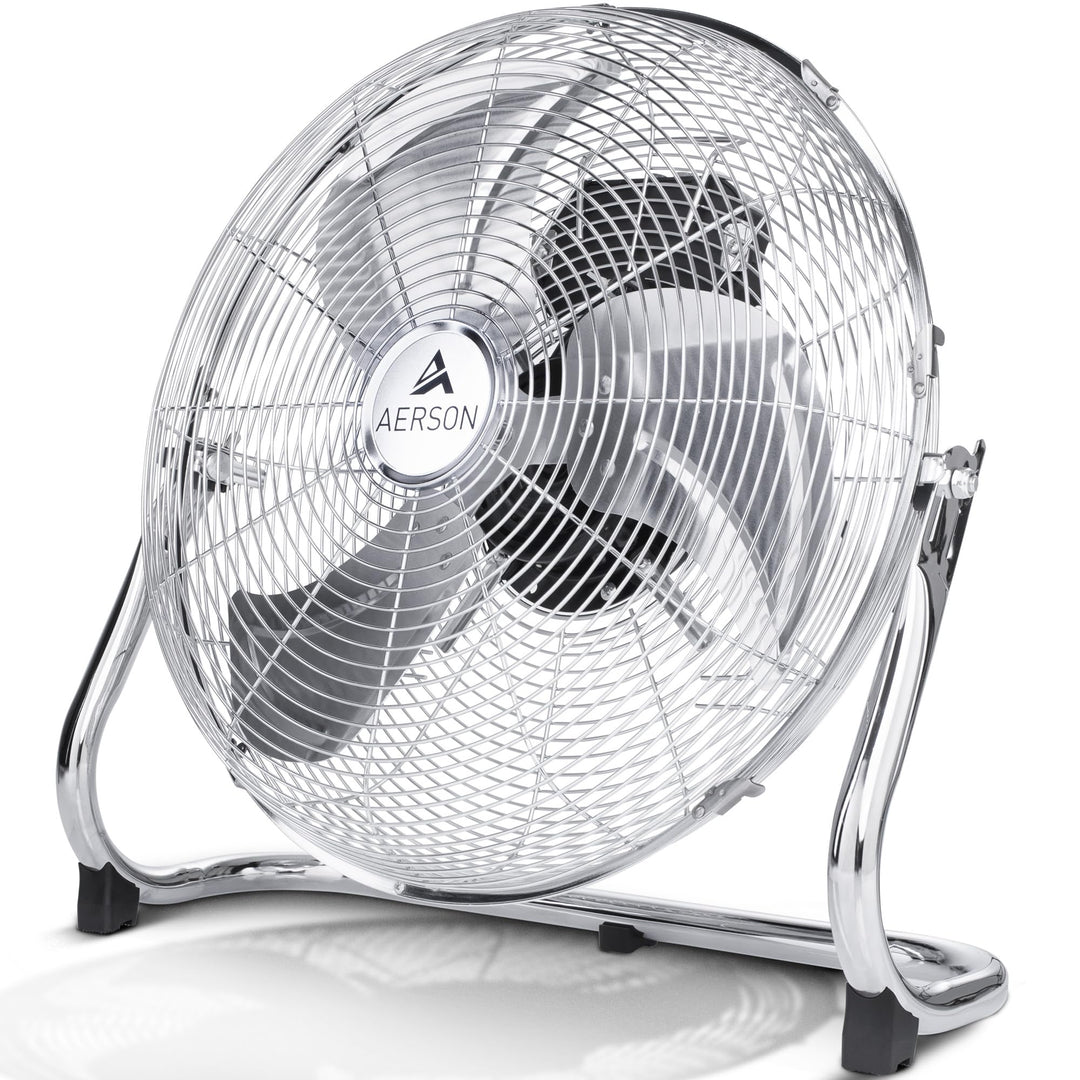 TRESKO AERSON Bodenventilator 40 cm | Windmaschine mit 3-Leistungsstufen | Standventilator | hoher L