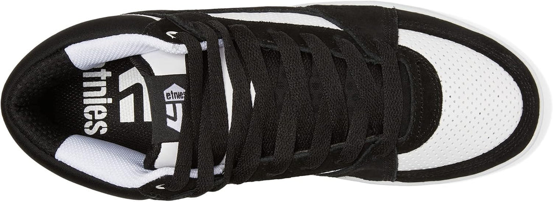 Etnies Herren Mc Rap Hi Top Skate-Schuh 42 EU Schwarz Weiss Weiss, 42 EU Schwarz Wei&amp;