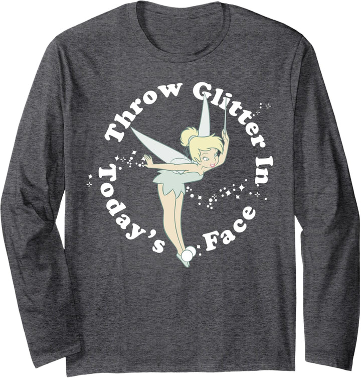 Disney Peter Pan Tinkerbell Throw Glitter In Today's Face Langarmshirt