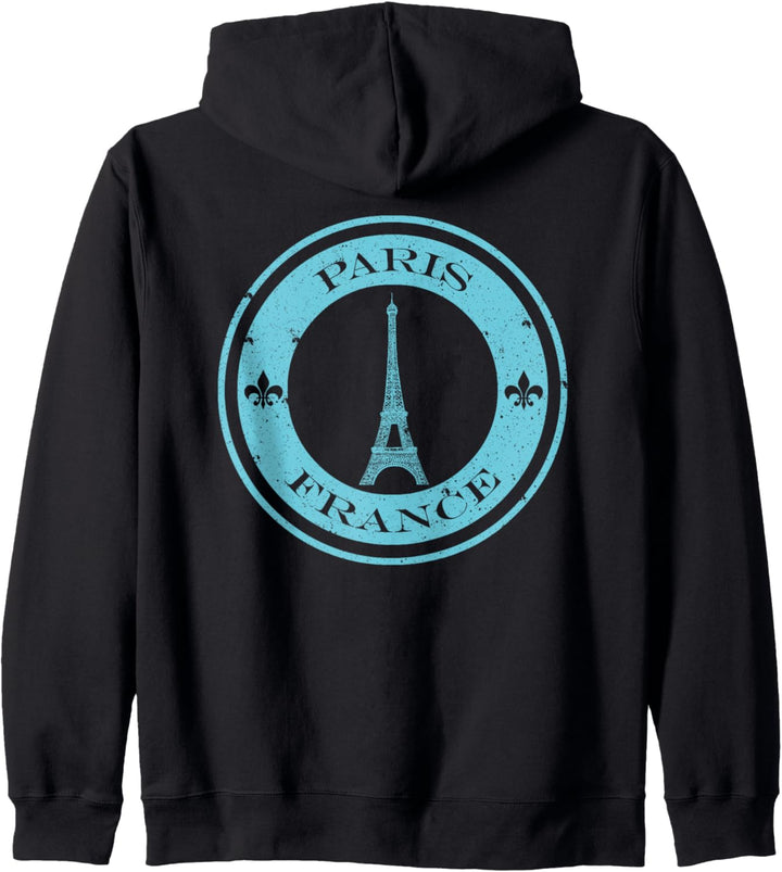 Paris Eiffelturm, Souvenir, Vintage-Design Kapuzenjacke