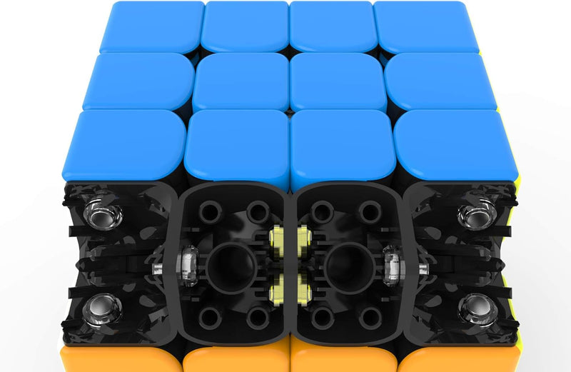 GAN 460 M Speedcube, 4x4 magnetischer Meister Würfel Gans 460M Puzzle Spielzeug(Stickerlos), 4x4