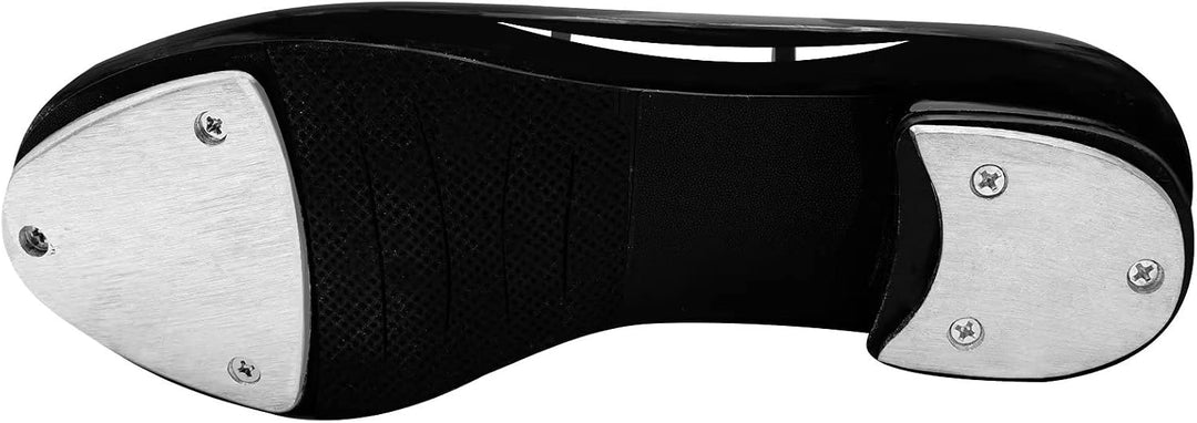 Steppschuhe,Schwarz 2,5 cm Absatzhöhe Schnüren Stepp Schuhe für Kinder Erwachsene 24 EU Klettverschl