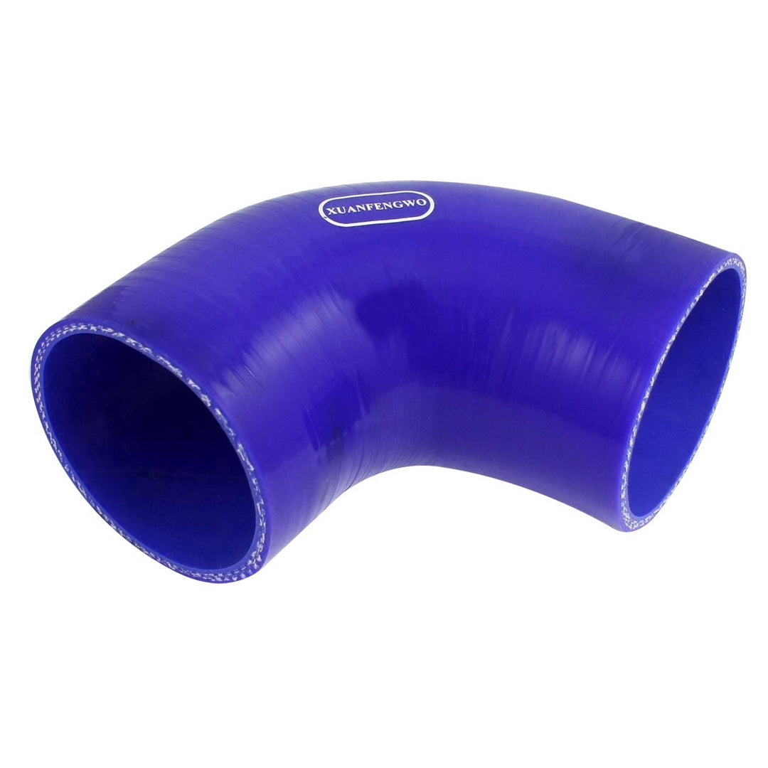 sourcing map Silikonverbinder Silikonschlauch Verbinder 90°Bogen/Verbinder Ø70mm Blau Universal für