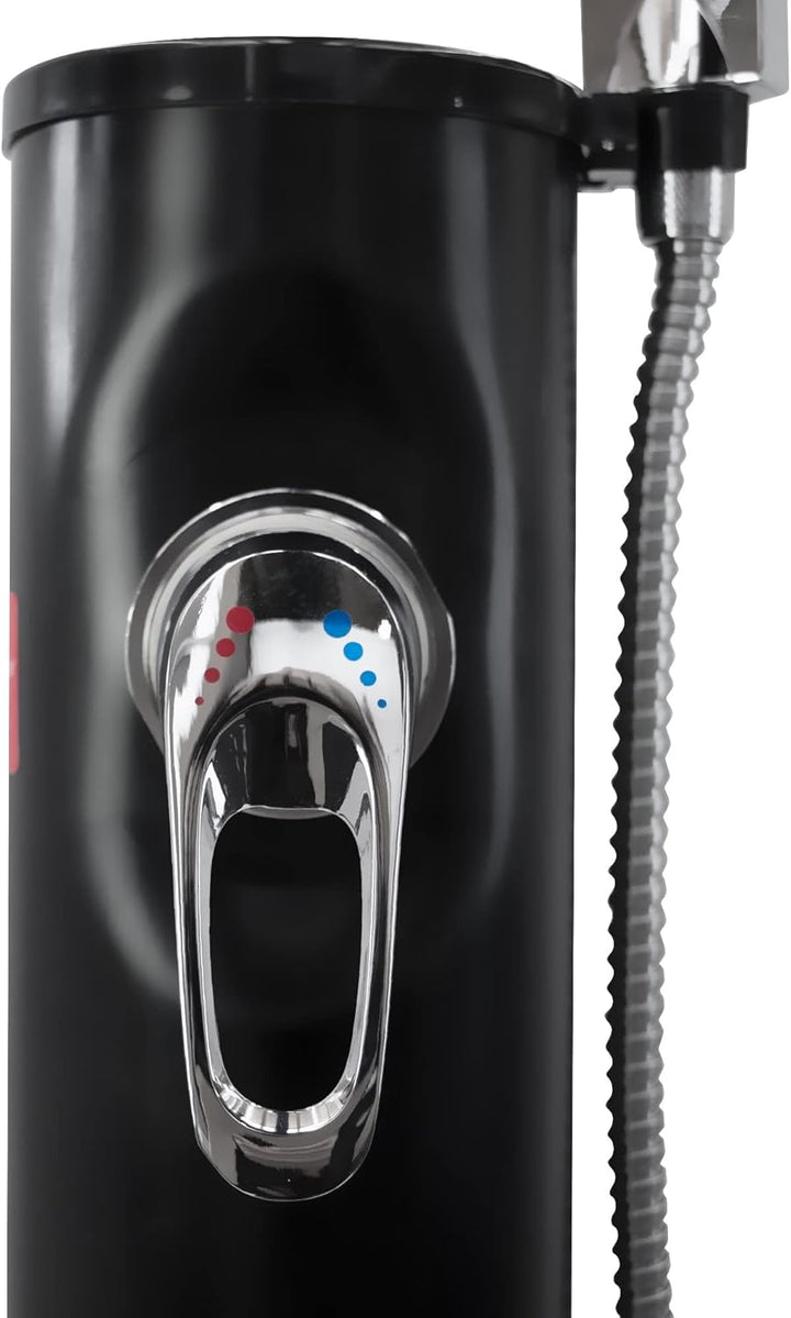 time4wellness Solardusche Fresh Compact Gartendusche 10 Liter Tank mit Handbrause