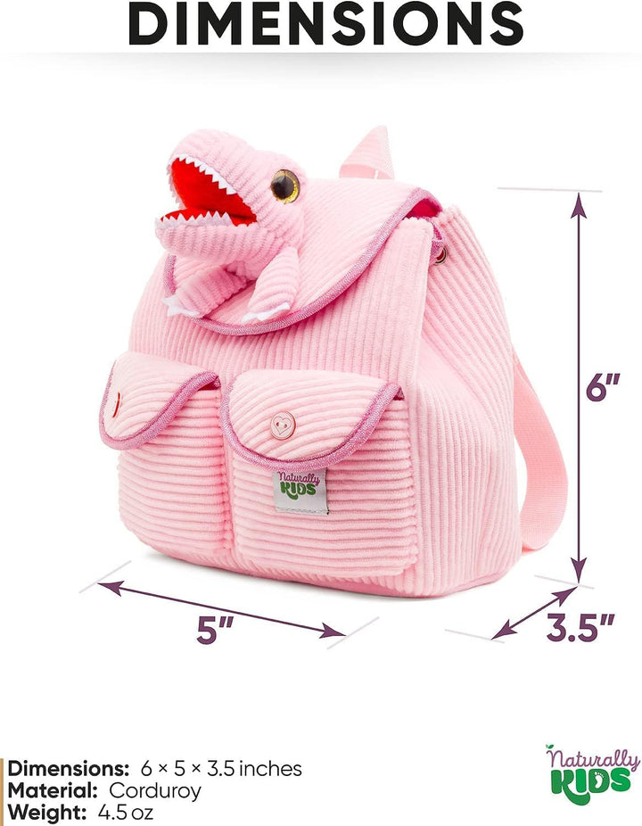 Naturally KIDS Rucksack Kinder m Spielzeug ab 2 Jahre Junge, Mädchen, Kindergartenrucksack Mädchen,