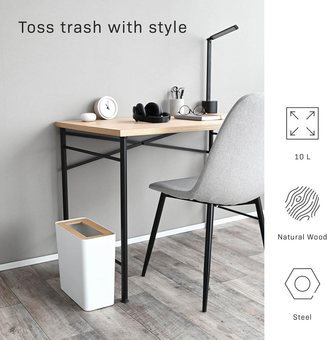 Trash Can Square - Rin - natural weiss, weiss