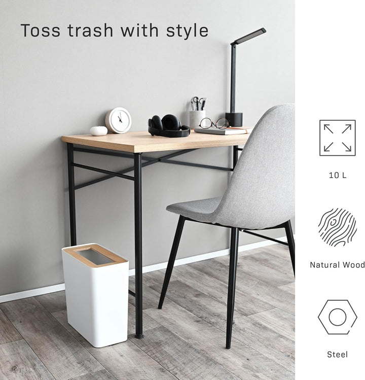 Trash Can Square - Rin - natural weiss, weiss