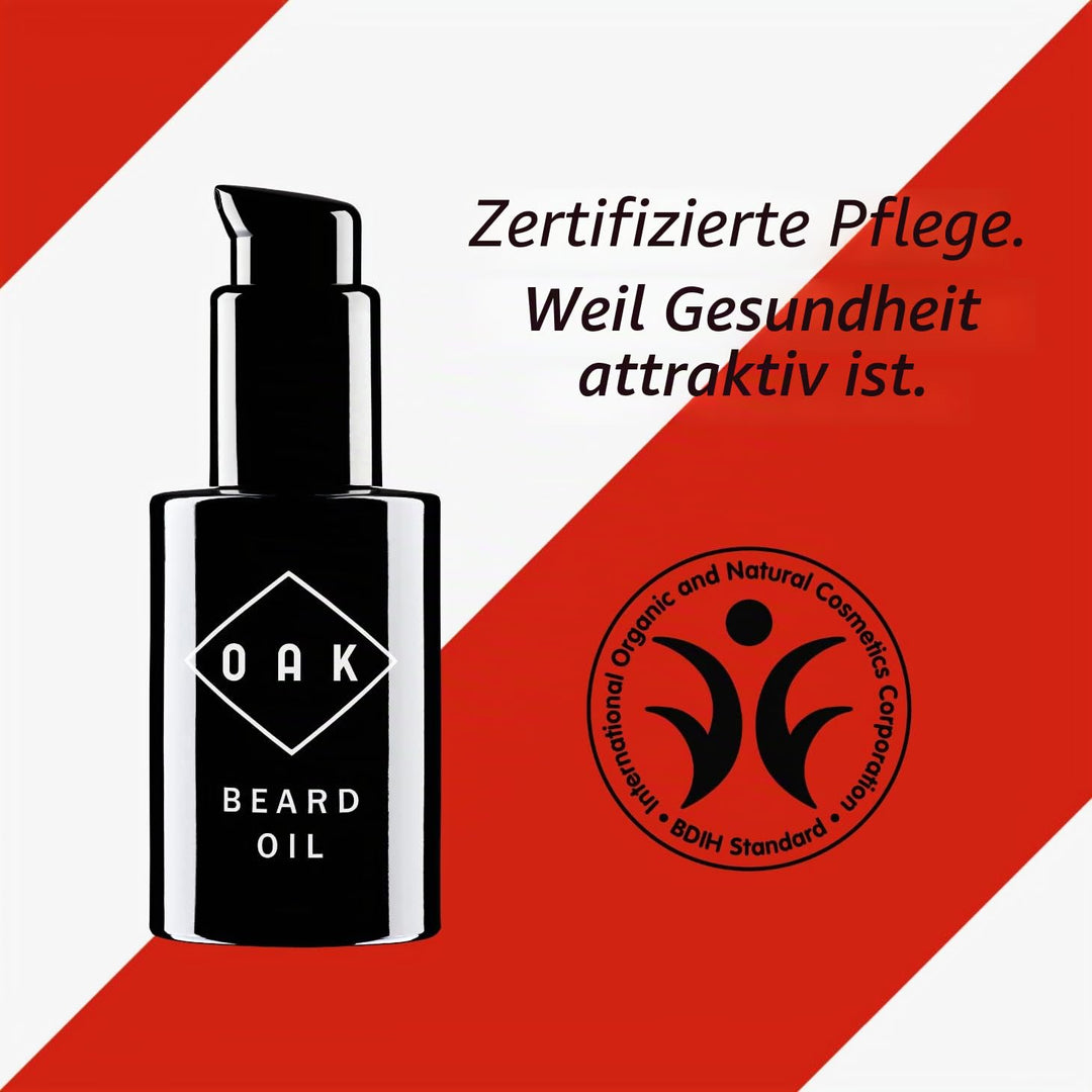 OAK BEARD OIL I Bartöl, Bart Conditioner (30 ml): Macht den Bart weich mit Bio-Ölen. Natürliche Bart
