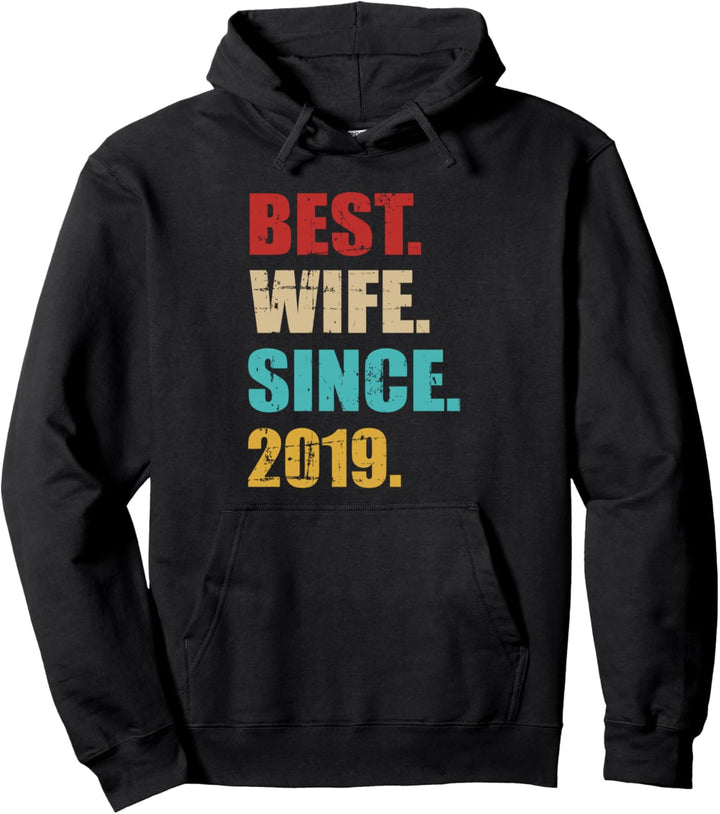 Beste Ehefrau seit 2019 3. Hochzeitstag Pullover Hoodie