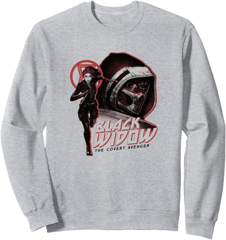 Marvel Black Widow Purple Hue Portrait Sweatshirt