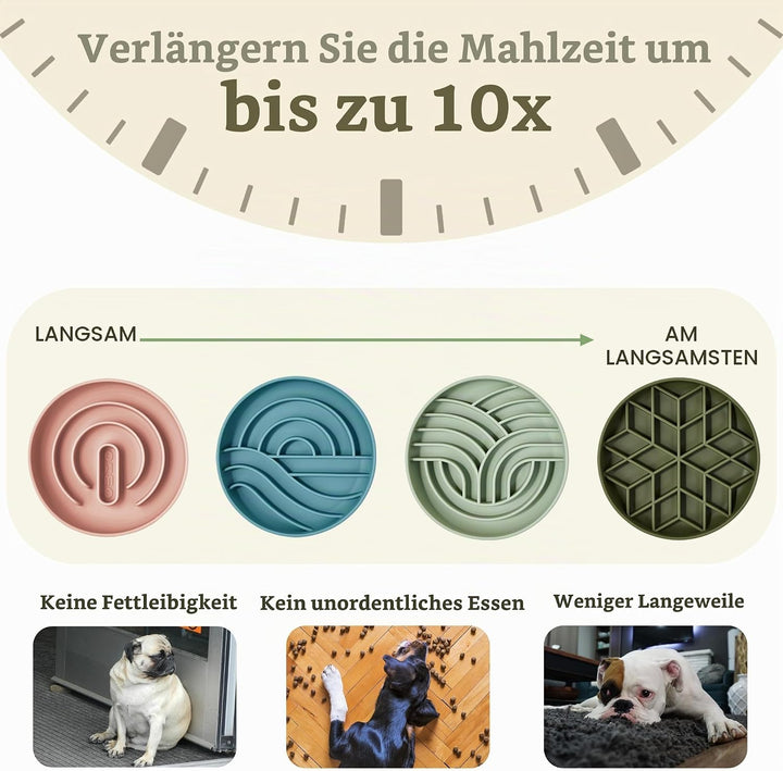 OHMO Anti Schling Napf Hund (Diamant), Antischlingnapf Hunde für Katzen Welpen, gesundes Fressen sto