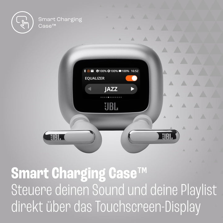 JBL Live Beam 3, Wireless Earbud-Kopfhörer mit Bluetooth, 48 Stunden Akkulaufzeit, True Adaptive Noi