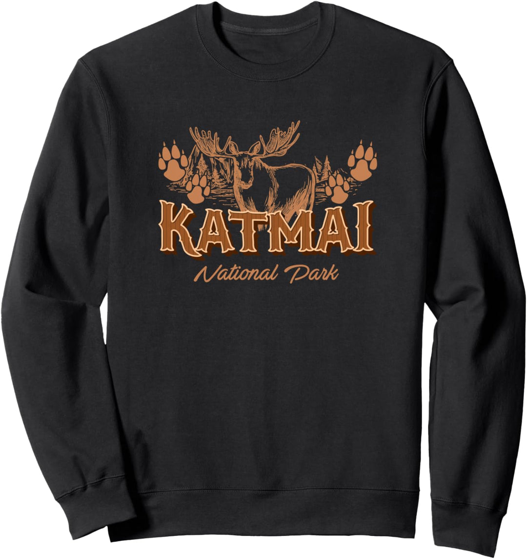 Katmai Nationalpark Elch Angeln Kajak Bären Souvenir Sweatshirt