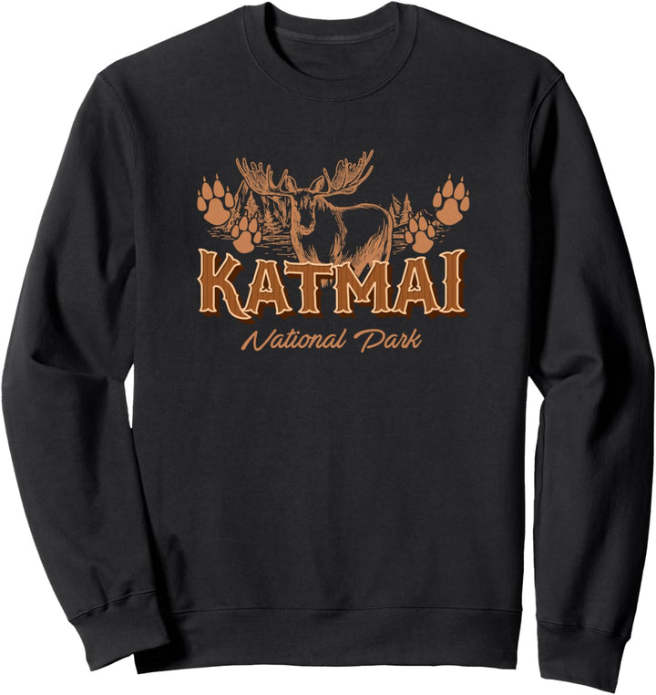 Katmai Nationalpark Elch Angeln Kajak Bären Souvenir Sweatshirt