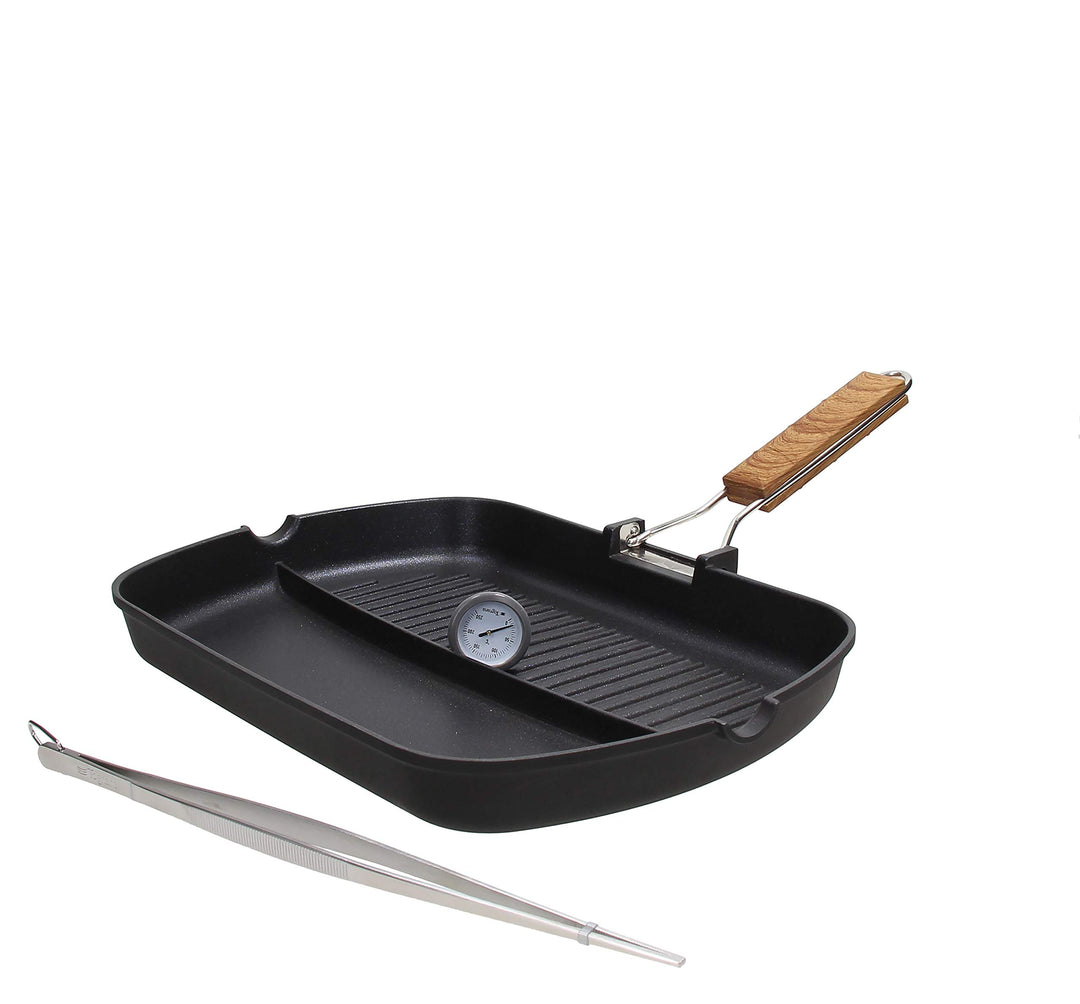 Tognana Country Chic Multifunktionales Grill-Set, geschmiedetes Aluminium, Schwarz