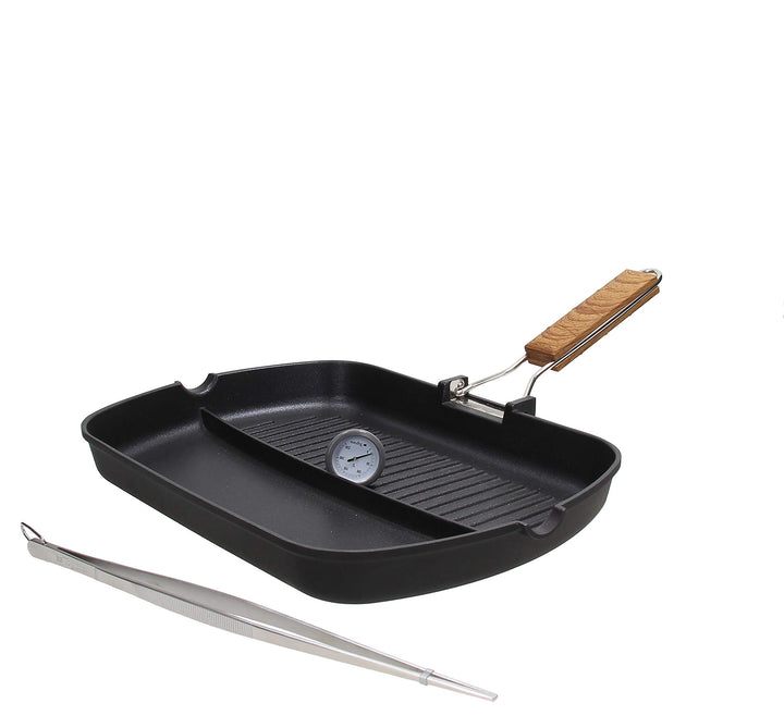 Tognana Country Chic Multifunktionales Grill-Set, geschmiedetes Aluminium, Schwarz