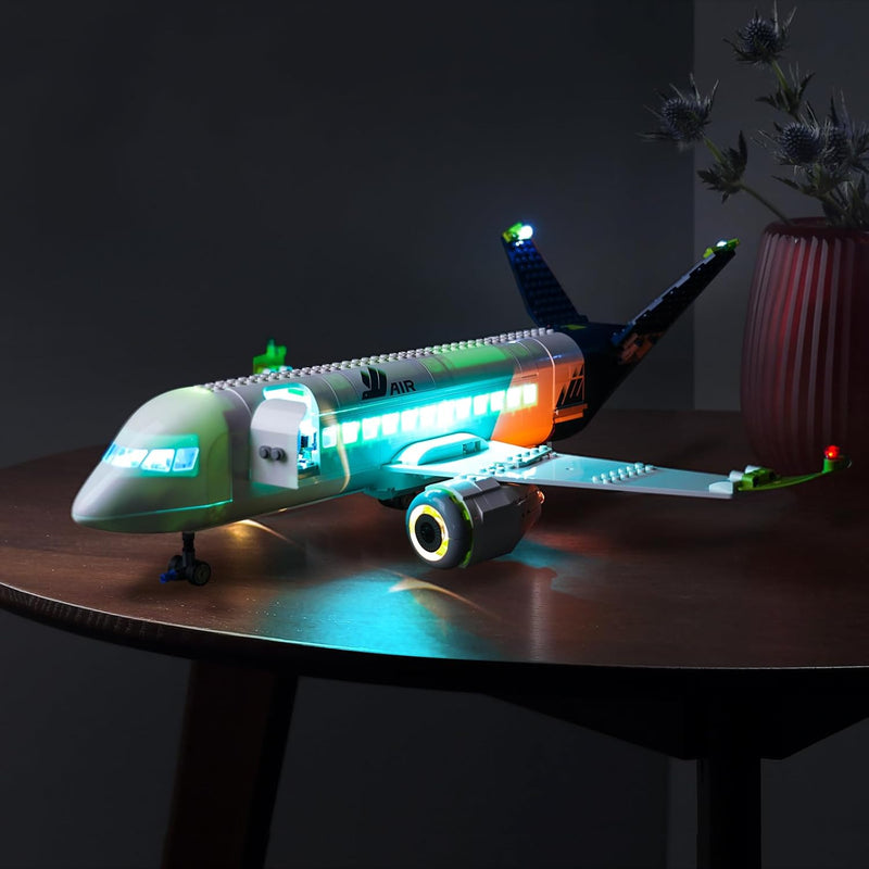 Led Licht Set Kompatibel mit Lego 60367 City Passagierflugzeug Spielzeug (Kein Modell), Dekorationsb