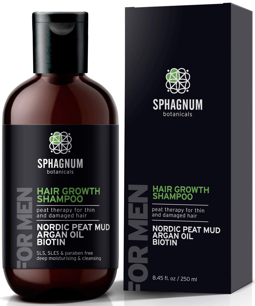 Haarwachstum Shampoo für Männer mit Biotin und Argan Öl – 100% frei von Silikon, Sulfaten, Parabenen