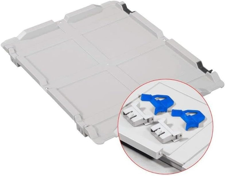 PROREGAL SuperSparSet 4x Eurobox NextGen Grip mit Scharnierdeckel und blauen Schiebeschnappverschlüs